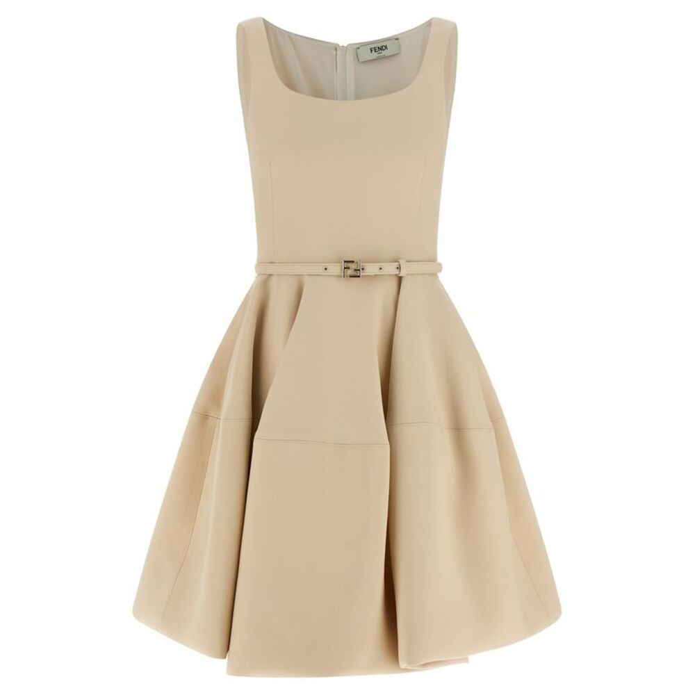 Fendi Multicolor Wool Short Women's Dress